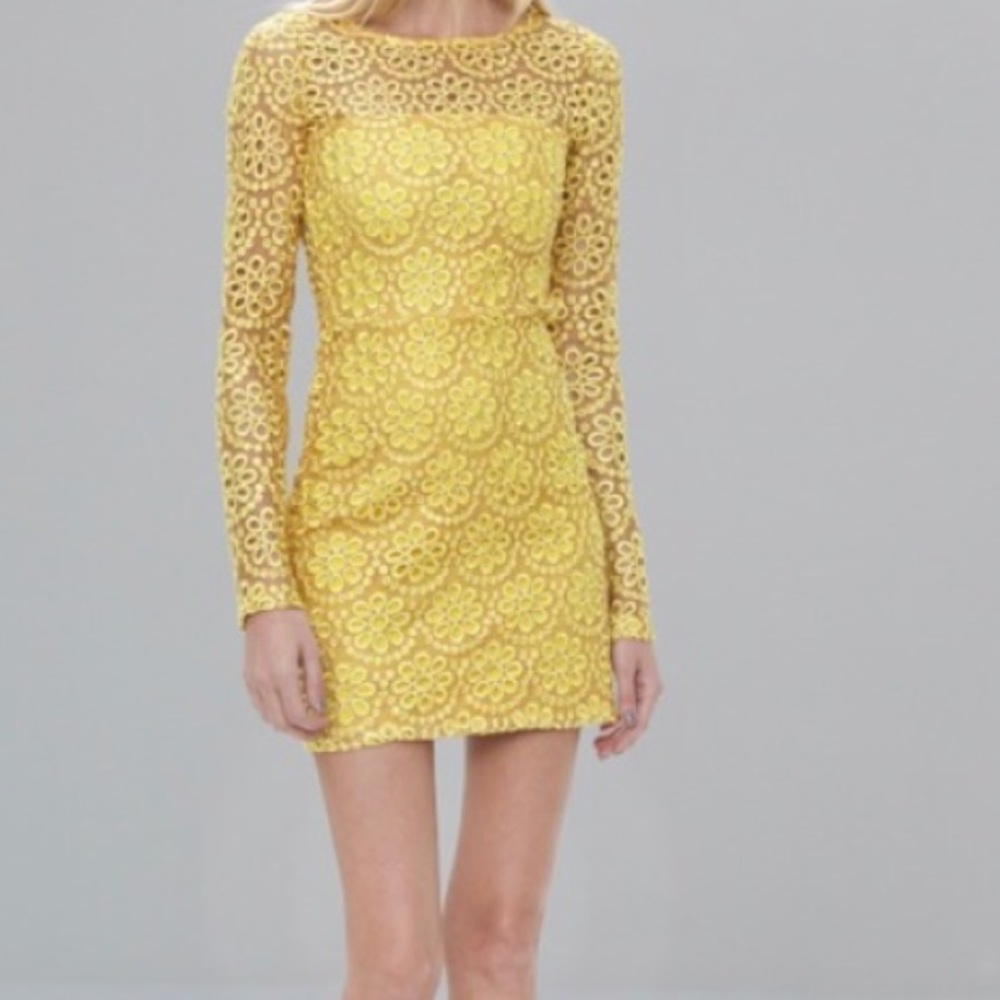 Alexis Seymour Yellow Lace Dress